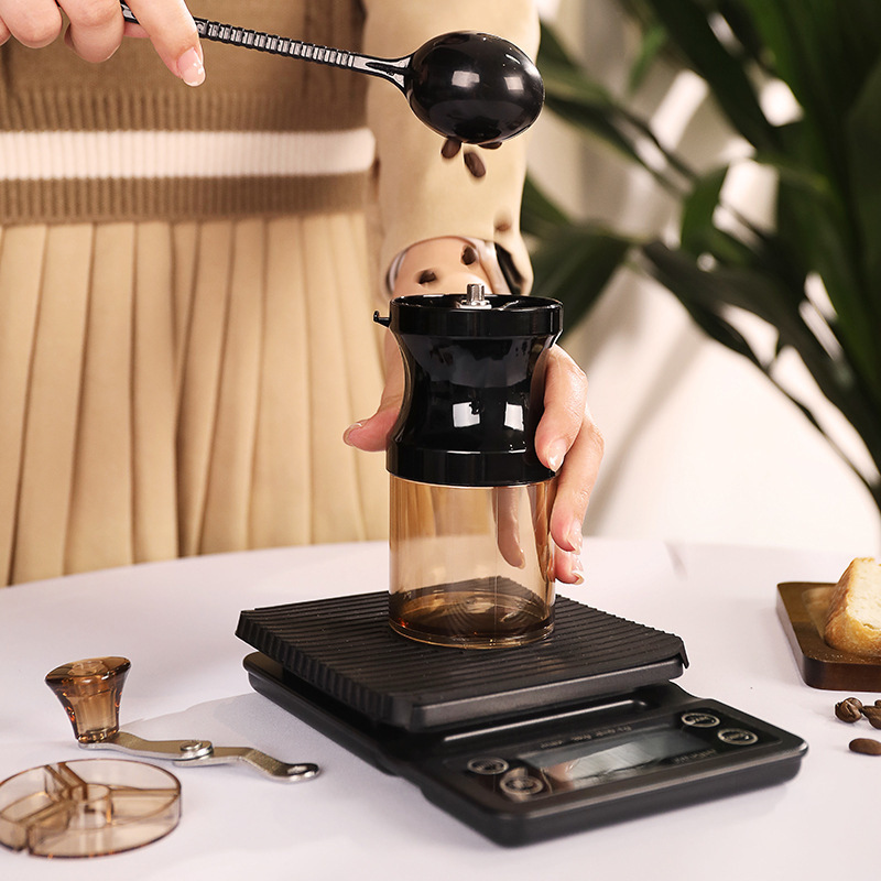 Camping Pour-Over Coffee Gift Set | Manual Grinder & Gooseneck Kettle | Outdoor Barista Kit