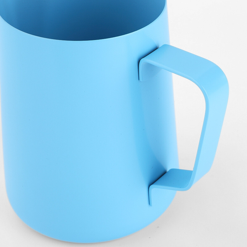 Espresso Steaming & Frothing Pitcher | Ergonomic Loop Handle | Commercial Grade Milk Jug