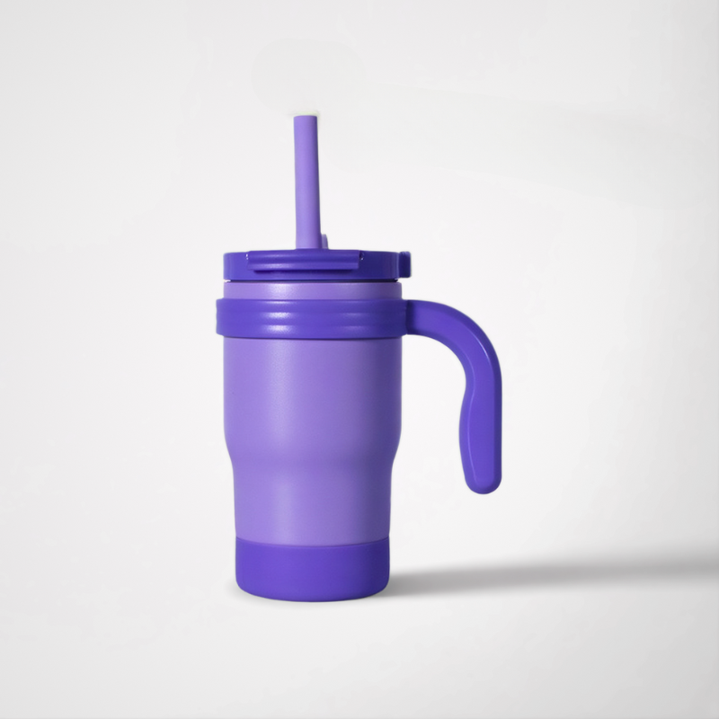 14oz Kids Insulated Mug | Safe Dual-Drink Lid with Straw | Impact-Resistant Toddler Tumbler