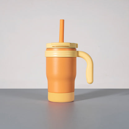 14oz Kids Insulated Mug | Safe Dual-Drink Lid with Straw | Impact-Resistant Toddler Tumbler