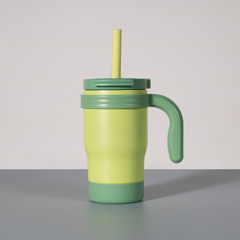 14oz Kids Insulated Mug | Safe Dual-Drink Lid with Straw | Impact-Resistant Toddler Tumbler