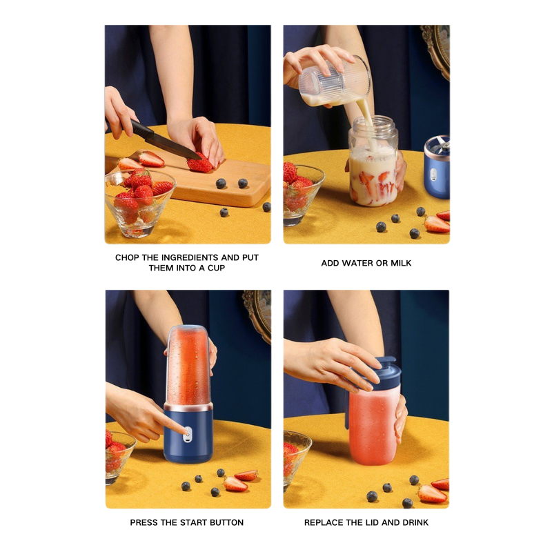 Portable Fresh Juicer Blender Cup | 400ml Handheld Smoothie Mixer | OEM/ODM Wholesale