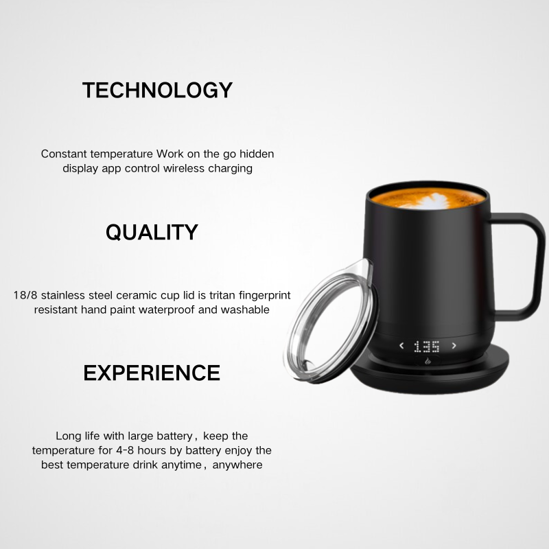 Barista Smart Warmer Mug Set | Wireless Heating Base | Luxury Corporate Gift