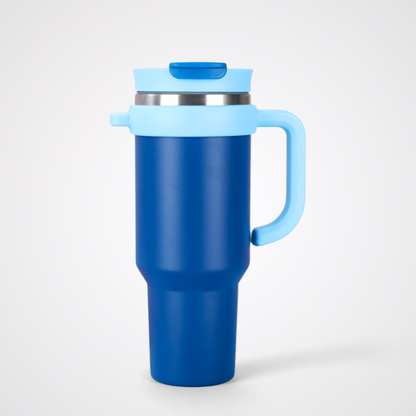 Classic Metal Travel Mug | 40oz Double-Wall Insulated | Premium Gifting Bulk