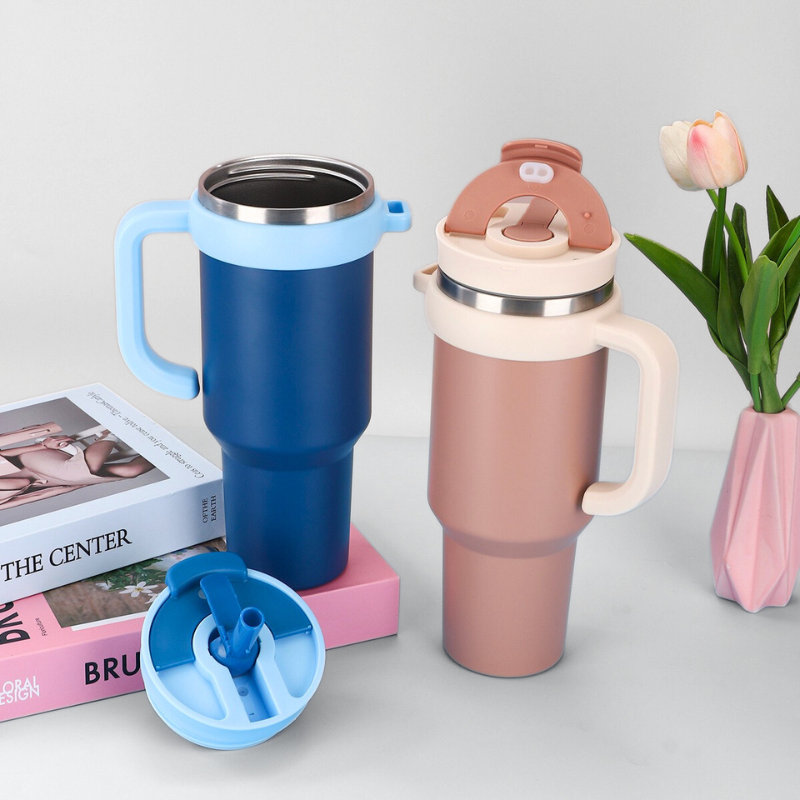 Classic Metal Travel Mug | 40oz Double-Wall Insulated | Premium Gifting Bulk