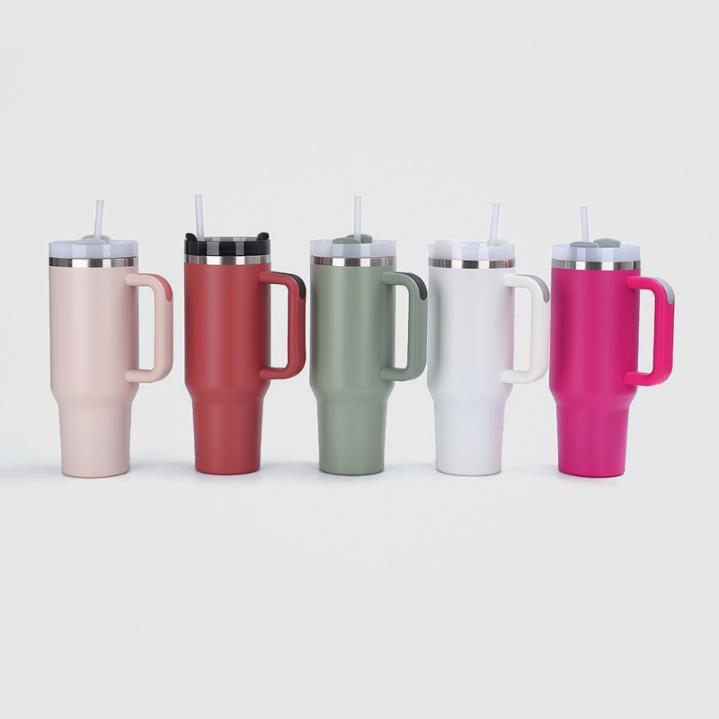 40oz Travel Car Mug | 3-Way Spill-Proof Rotating Lid | Double-Wall Vacuum Insulated