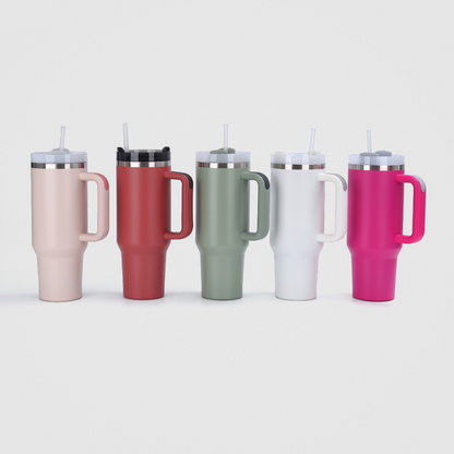 40oz Travel Car Mug | 3-Way Spill-Proof Rotating Lid | Double-Wall Vacuum Insulated