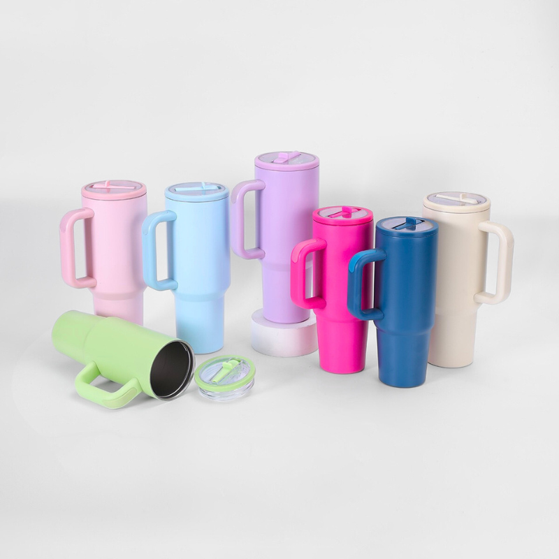 30oz/40oz Heavy-Duty Car Mug | Leak-Proof Screw Lid with Straw | Rugged Sports Travel Tumbler