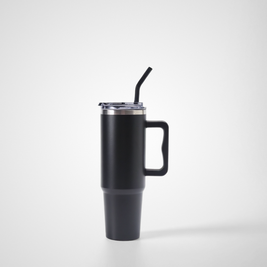 Aesthetic 40oz Travel Tumbler | Heavy-Duty Grab Handle | Trendy B2B