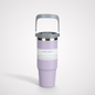 Ergonomic Insulated Car Mug | 40oz Double-Wall with Lid | Road Trip Bulk
