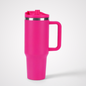 Heavy-Duty Commuter Car Mug | 40oz Double-Wall with Handle | Roadside Travel Bulk