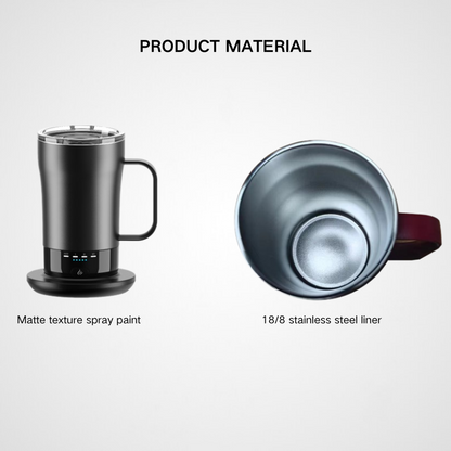 App-Controlled Smart Heated Coffee Mug | 14oz LED Display | High-End Tech B2B