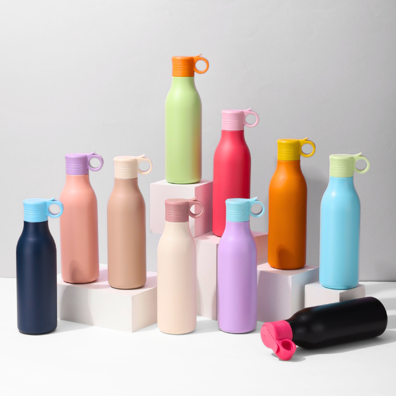 550ml All-Purpose Thermal Straw Bottle | Wide Opening Cap | Durable Gym Flask