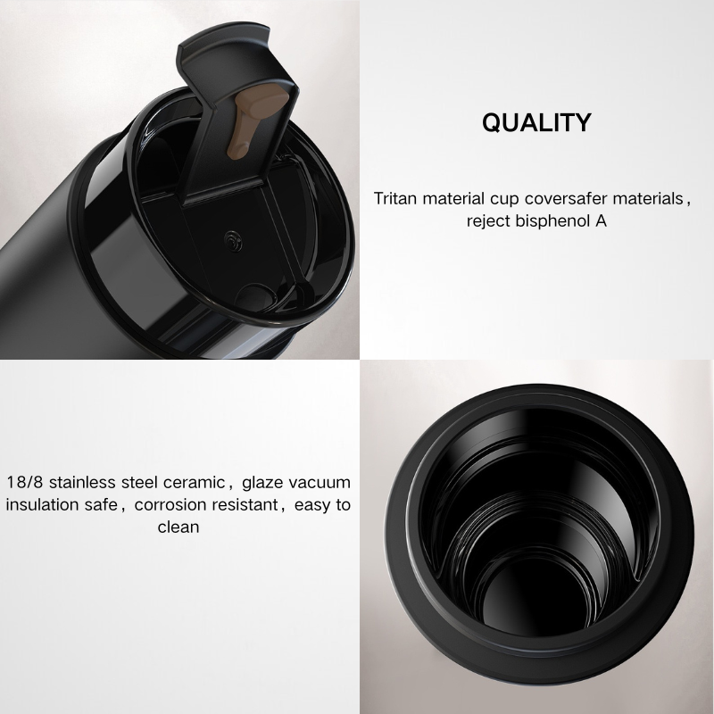 Deluxe Smart Coffee Flask | Wireless Charging Base | High-End Tech Wholesale