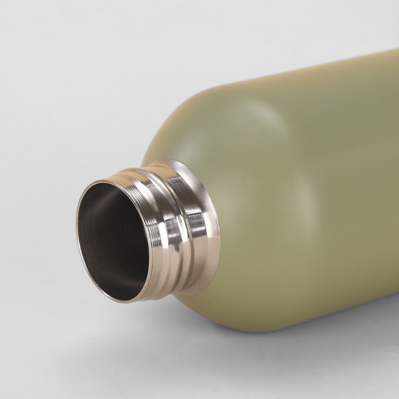 Eco-Luxe Bamboo Accent Flask | 500ml Double-Wall | Organic Brand Promo Bulk