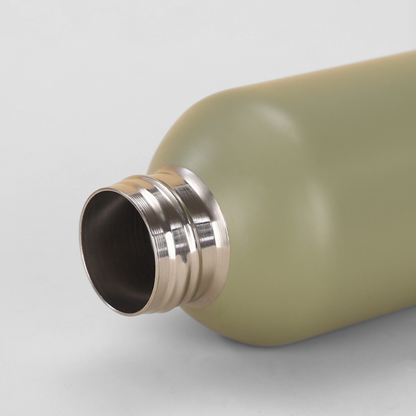 Eco-Luxe Bamboo Accent Flask | 500ml Double-Wall | Organic Brand Promo Bulk