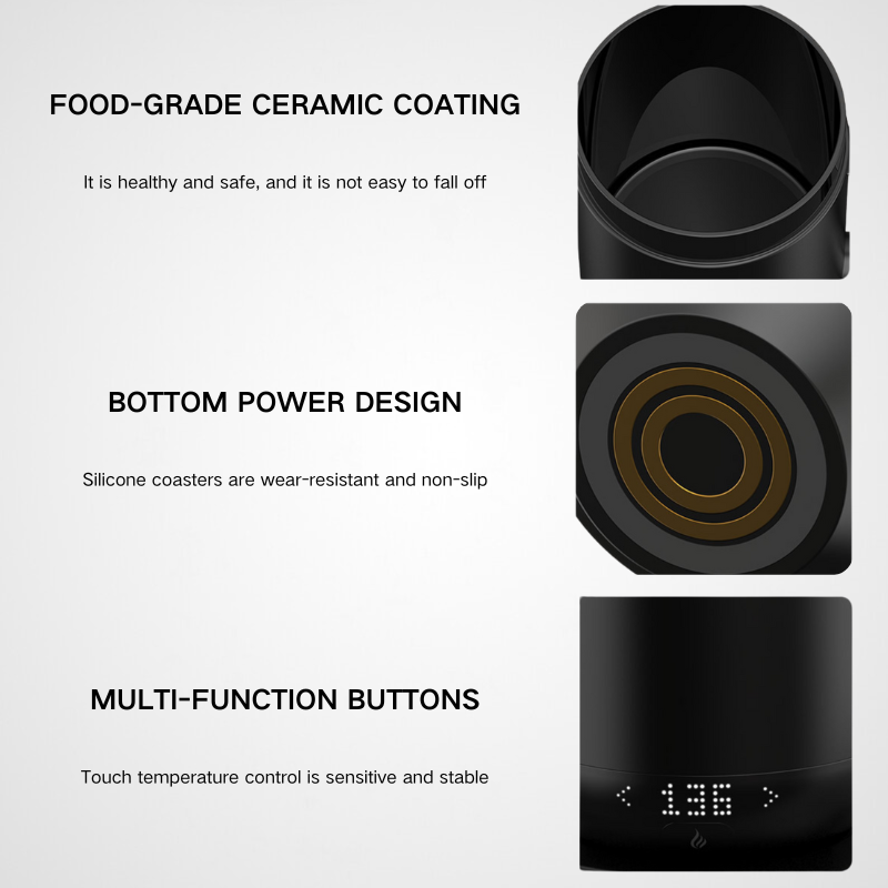 Smart Heated Car Cup | Wireless Charging Warmer Base | Tech Executive Wholesale