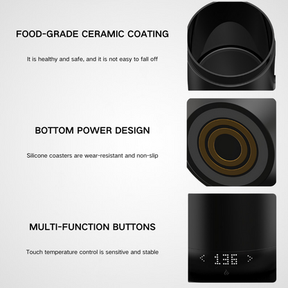 Smart Heated Car Cup | Wireless Charging Warmer Base | Tech Executive Wholesale