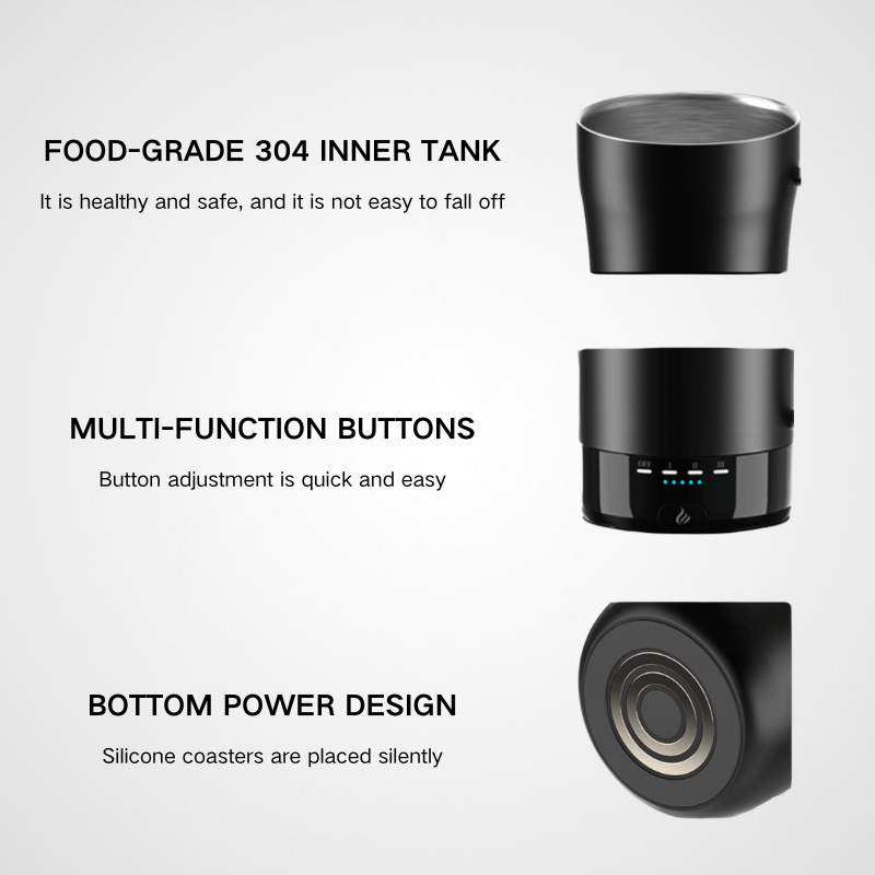 App-Controlled Smart Heated Coffee Mug | 14oz LED Display | High-End Tech B2B