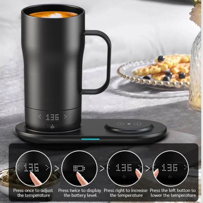Intelligent Smart Self-Heating Desk Mug | 18oz XL | Executive Custom Wholesale
