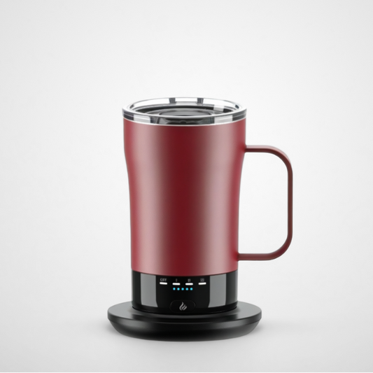 App-Controlled Smart Heated Coffee Mug | 14oz LED Display | High-End Tech B2B