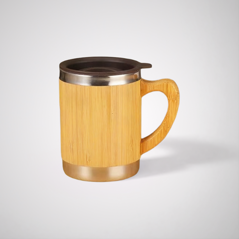 Eco-Conscious Bamboo & Stainless Steel Mug | Corporate Gifting | Factory Direct