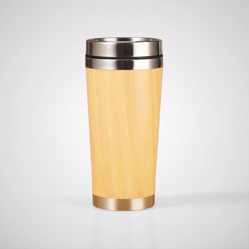 Eco-Conscious Bamboo & Stainless Steel Mug | Corporate Gifting | Factory Direct