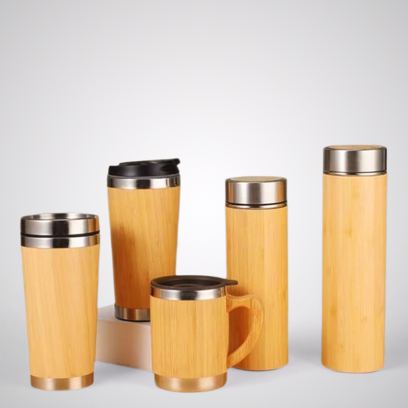 Eco-Conscious Bamboo & Stainless Steel Mug | Corporate Gifting | Factory Direct