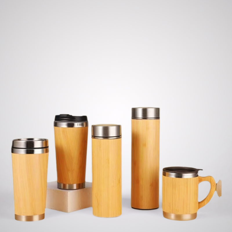 Eco-Conscious Bamboo & Stainless Steel Mug | Corporate Gifting | Factory Direct
