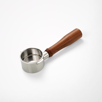 Premium Bottomless Portafilter | 58mm SUS304 Wood Handle | Pro Barista Espresso Bulk