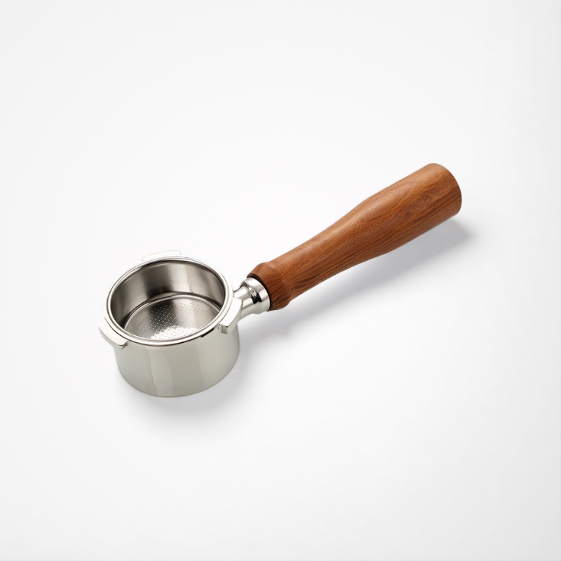 Premium Bottomless Portafilter | 58mm SUS304 Wood Handle | Pro Barista Espresso Bulk