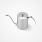 Precision Gooseneck Drip Kettle | 350ml Silver Mirror Polish | Professional Pour-Over Pot