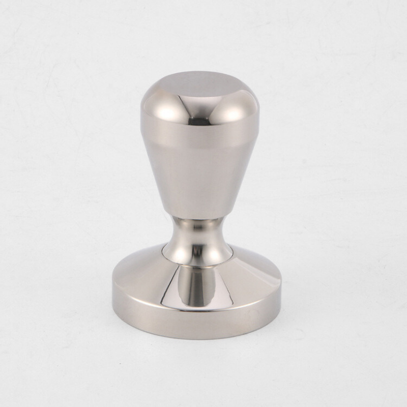 Heavy-Duty Espresso Coffee Tamper | 58mm Flat SUS304 Wood Base | Cafe Barista Bulk
