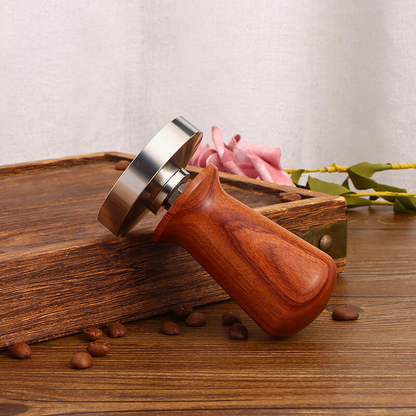 Precision Espresso Tamper | Premium Rosewood Handle | Dual-Head Flat Base Tamper
