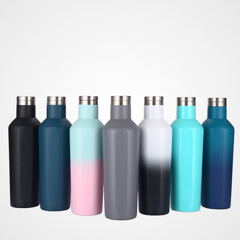 Diamond Hexagonal Travel Vacuum Flask | 500ml Geometric Style | Trendy Wholesale