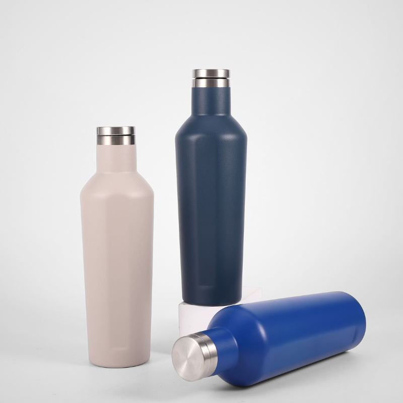 Diamond Hexagonal Travel Vacuum Flask | 500ml Geometric Style | Trendy Wholesale