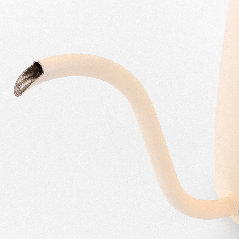 Chic Gooseneck Drip Kettle | 600ml Cream with Wooden Handle | Specialty Coffee Bulk
