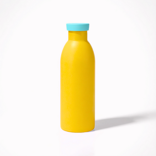 500ml Leak & Sweat Proof Flask | Retro Stainless Steel Milk Bottle | Sleek Travel Mug