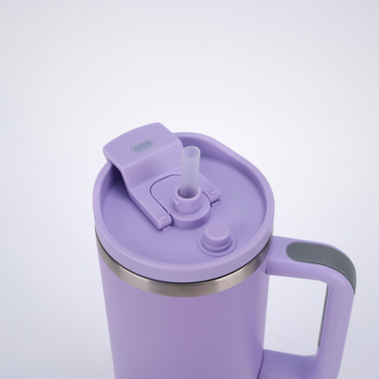 Heavy-Duty Commuter Car Mug | 40oz Double-Wall with Handle | Roadside Travel Bulk