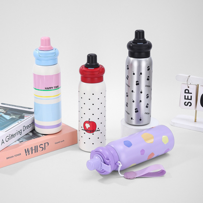 Dual-Drink Commuter Sports Bottle | 650ml Vacuum | Active Retail Wholesale