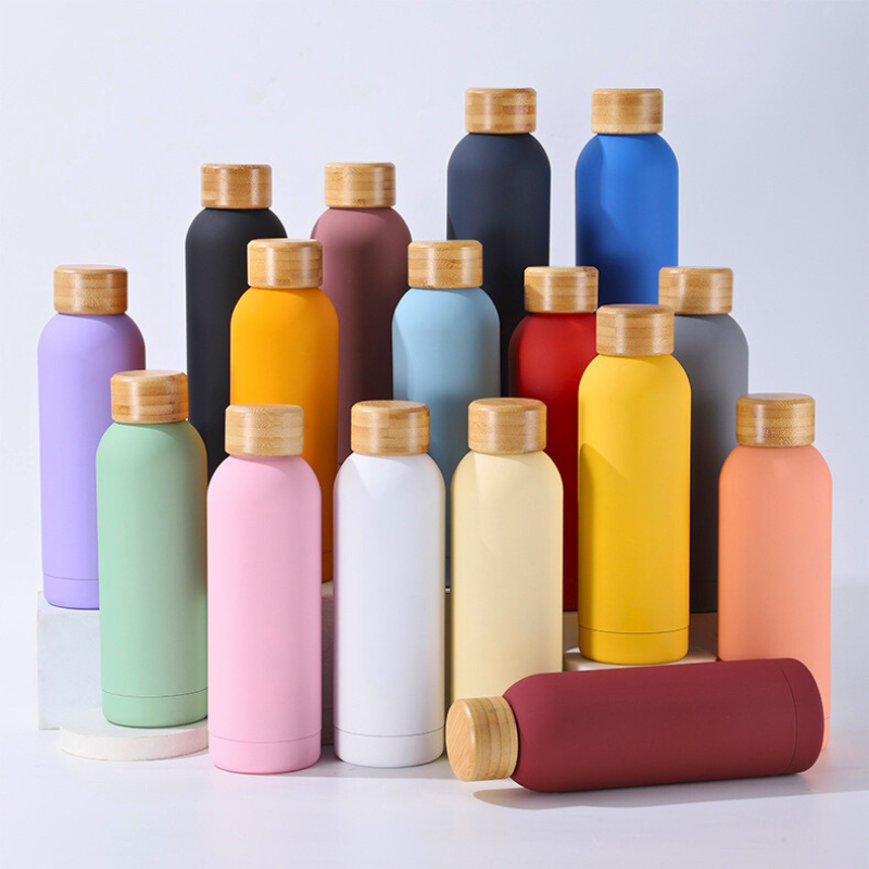Classic Narrow-Mouth Sports Bottle | Premium SUS304 Steel | Multi-Cap Gym Flask