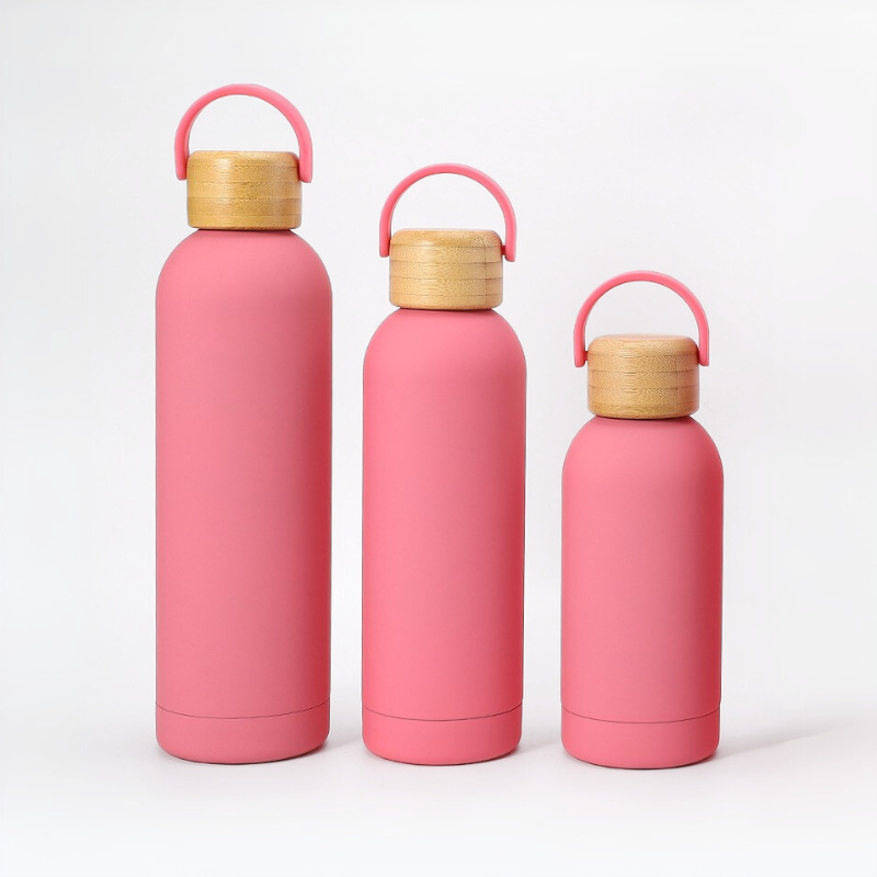 Classic Narrow-Mouth Sports Bottle | Premium SUS304 Steel | Multi-Cap Gym Flask