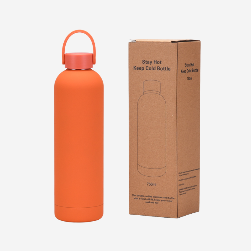 Classic Narrow-Mouth Sports Bottle | Premium SUS304 Steel | Multi-Cap Gym Flask