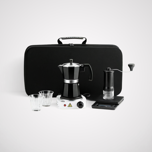 Portable Electric Moka Pot Espresso Set | Premium Barista Travel Kit | Luxury Gifting Bulk