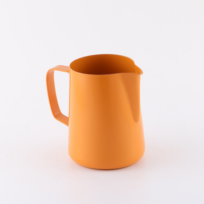 Espresso Steaming & Frothing Pitcher | Ergonomic Loop Handle | Commercial Grade Milk Jug