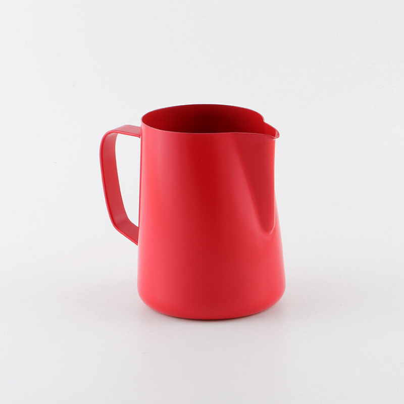 Espresso Steaming & Frothing Pitcher | Ergonomic Loop Handle | Commercial Grade Milk Jug