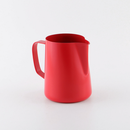 Espresso Steaming & Frothing Pitcher | Ergonomic Loop Handle | Commercial Grade Milk Jug