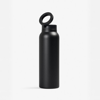 24oz MagSafe Insulated Water Bottle | Dual-Use Phone Mount Loop Lid | Sleek Gym Flask