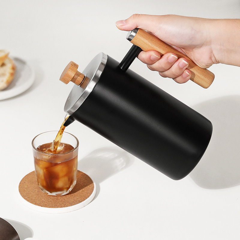 Portable Double-Wall French Press | 350ml-1000ml Insulated | Camping Travel Bulk
