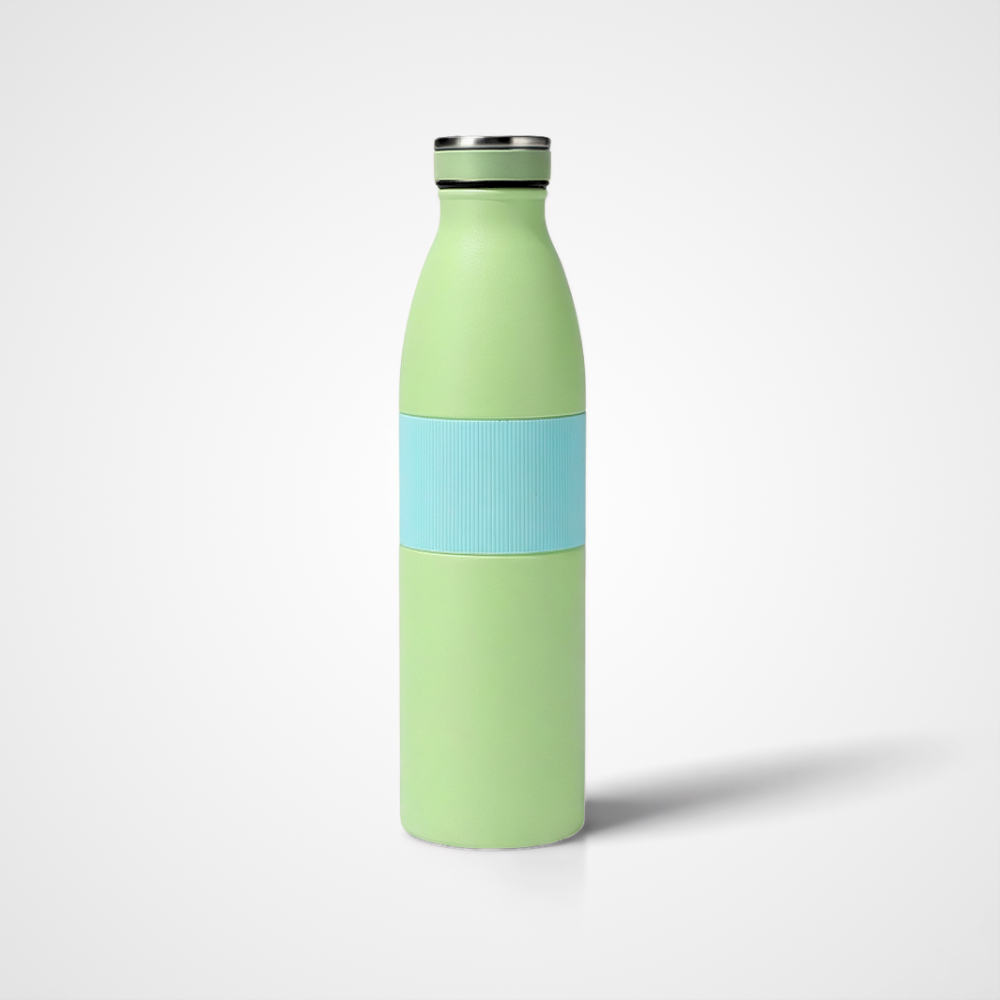 650ml Thermal Sports Flask | Protective Non-Slip Silicone Sleeve | Gym Milk Bottle